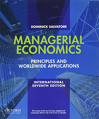 Book cover for Managerial Economics