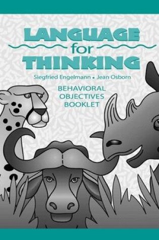 Cover of Language for Thinking Grades 1-3, Behavioral Objectives Book