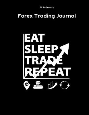 Book cover for Eat Sleep Trade Repeat - Forex Trading Journal