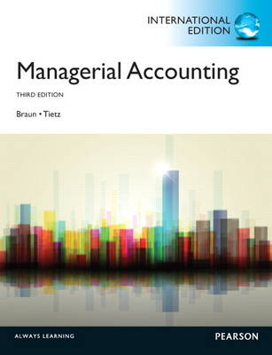 Book cover for Managerial Accounting, plus MyAccountingLab with Pearson eText