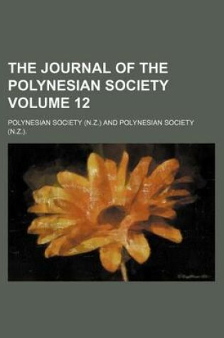 Cover of The Journal of the Polynesian Society Volume 12