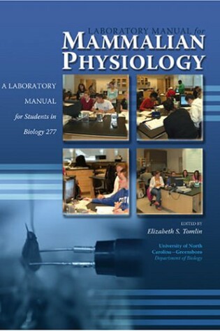 Cover of LABORATORY MANUAL FOR MAMMALIAN PHYSIOLOGY:BIO 277