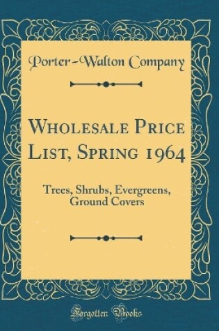 Cover of Wholesale Price List, Spring 1964