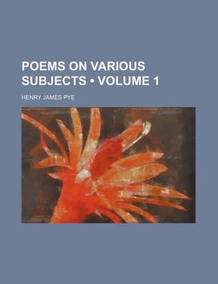 Book cover for Poems on Various Subjects (Volume 1)