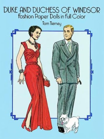 Book cover for Duke and Duchess of Windsor Fashion Paper Dolls in Full Colour