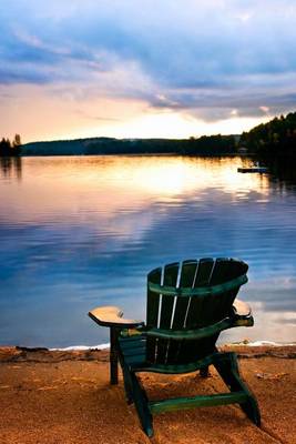 Book cover for Wooden Chair by the Lake at Sunset