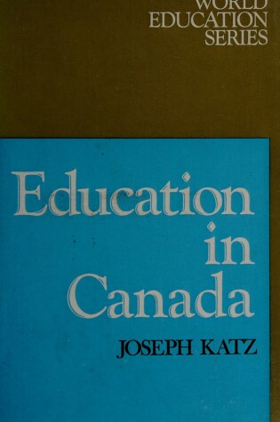 Cover of Education in Canada