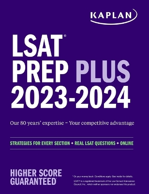 Book cover for LSAT Prep Plus 2023-2024