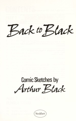 Book cover for Back to Black