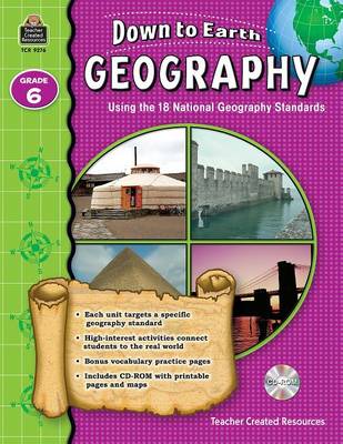 Book cover for Down to Earth Geography, Grade 6