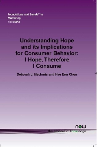 Cover of Understanding Hope and its Implications for Consumer Behavior