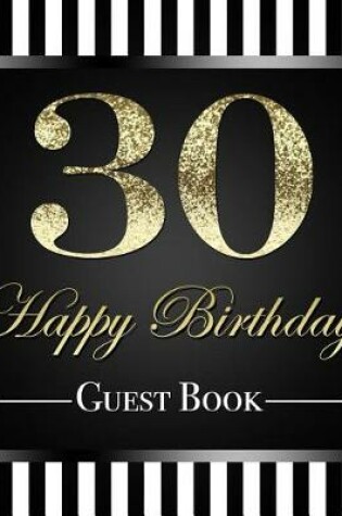 Cover of 30 Happy Birthday Guest Book