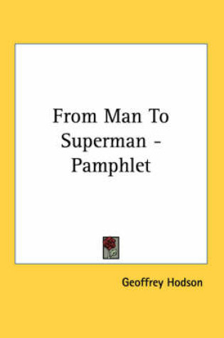 Cover of From Man to Superman - Pamphlet