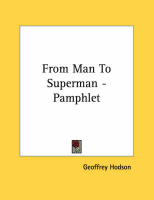 Book cover for From Man to Superman - Pamphlet