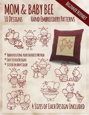Book cover for Mother and Baby Bee Hand Embroidery Patterns