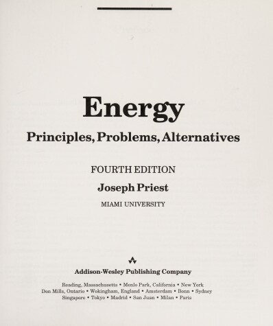 Book cover for Energy