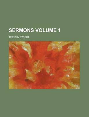 Book cover for Sermons Volume 1