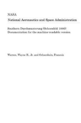 Cover of Southern Durchmusterung (Schoenfeld 1886)