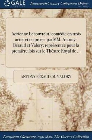 Cover of Adrienne Lecouvreur