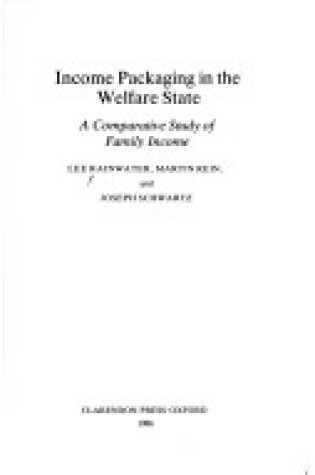 Cover of Income Packaging in the Welfare State