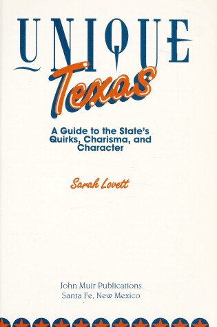 Cover of Unique Texas