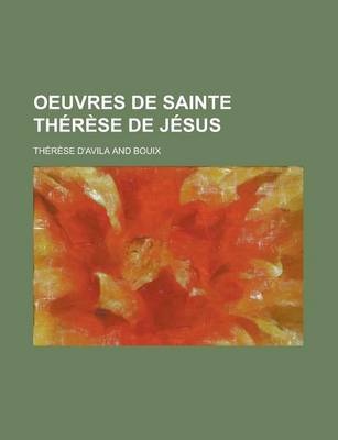 Book cover for Oeuvres de Sainte Therese de Jesus