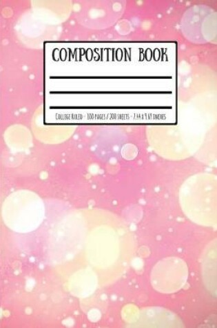 Cover of Pink Sparkly Composition Book