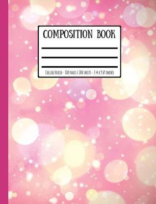 Book cover for Pink Sparkly Composition Book