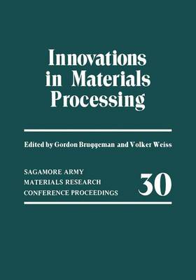 Book cover for Innovations in Materials Processing