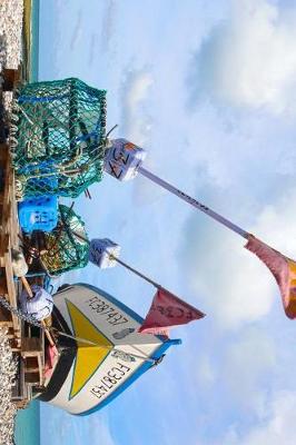 Book cover for Fishing Boat and Nets on the Rocky Shore of Normandy, France Journal