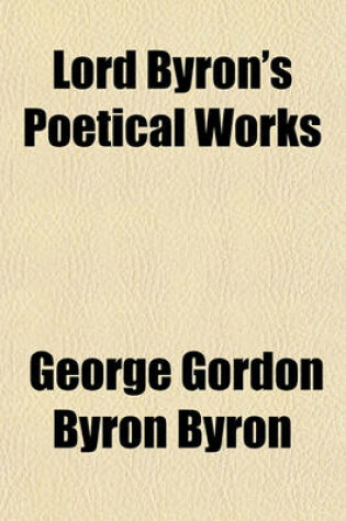 Cover of Lord Byron's Poetical Works