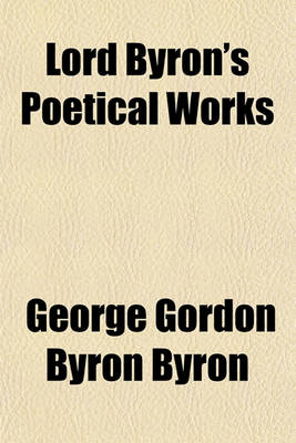 Book cover for Lord Byron's Poetical Works