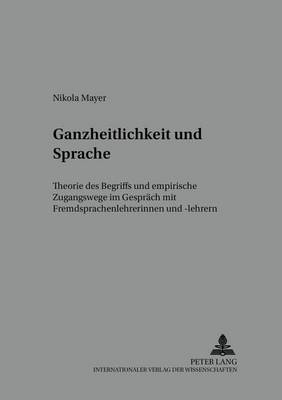 Cover of Ganzheitlichkeit Und Sprache