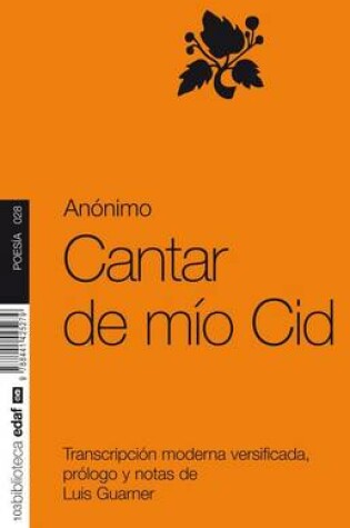 Cover of Cantar de Mio Cid