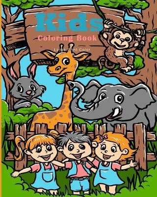 Book cover for Large Print Color Kids Coloring Book