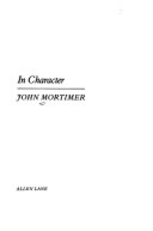 Cover of In Character