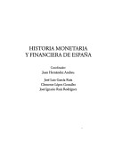 Cover of Historia Monetaria y Financiera de Espaa