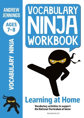 Book cover for Vocabulary Ninja Workbook for Ages 7-8