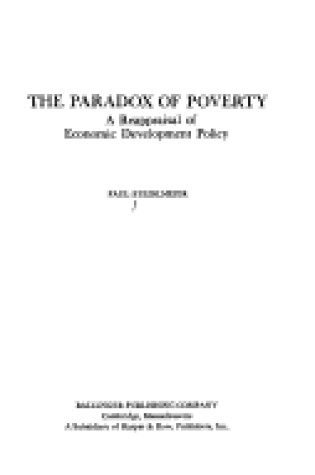 Cover of The Paradox of Poverty