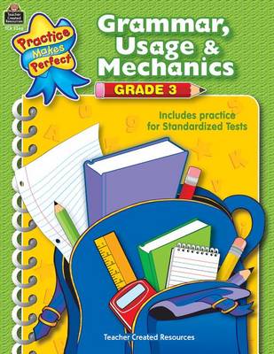 Book cover for Grammar, Usage & Mechanics Grade 3