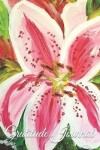 Book cover for Gratitude Journal - Stargazer Lily Acrylic Painting