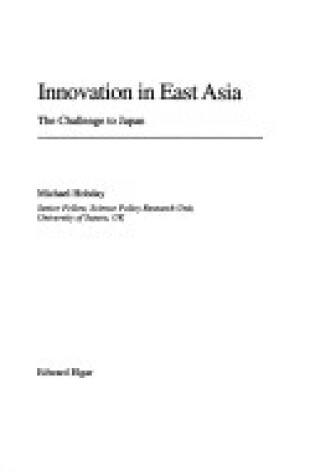Cover of INNOVATION IN EAST ASIA