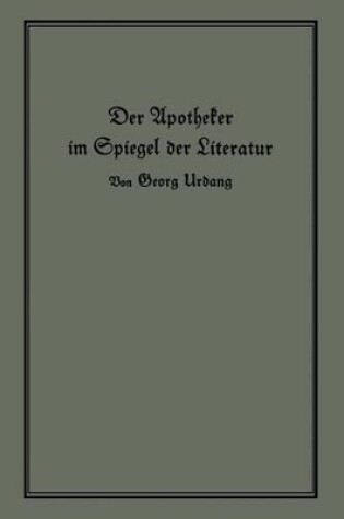 Cover of Der Apotheker Im Spiegel Der Literatur