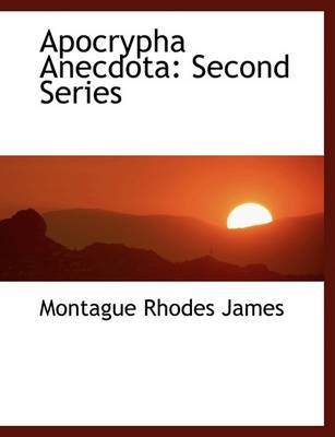 Book cover for Apocrypha Anecdota