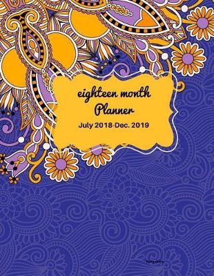 Book cover for Eighteen Month Planner Glory Drops