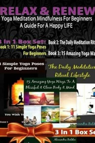 Cover of Relax Renew: Yoga Meditation Mindfulness for Beginners