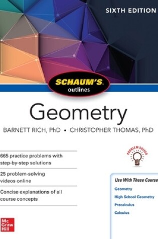 Cover of Schaum's Outline of Geometry, Sixth Edition