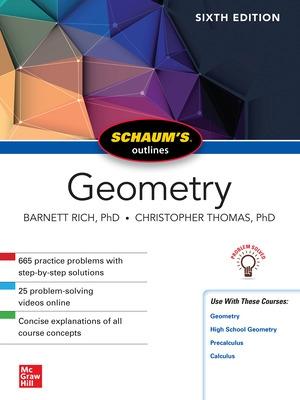 Book cover for Schaum's Outline of Geometry, Sixth Edition