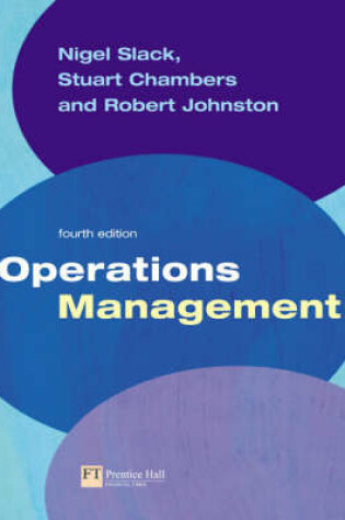 Cover of Online Course Pack: Operations Management with OneKey WebCT Access Card: Slack, Operations Management 4e