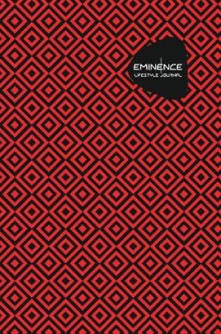 Cover of Eminence Lifestyle Journal, Creative, Write-in Notebook, Dotted Lines, Wide Ruled, Medium Size 6 x 9 Inch (Red)